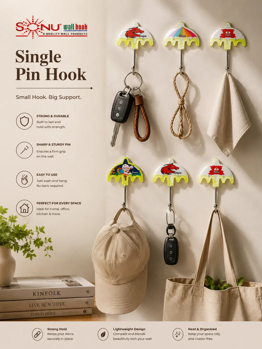 SINGLE PIN HOOK UMBRELLA SERIES