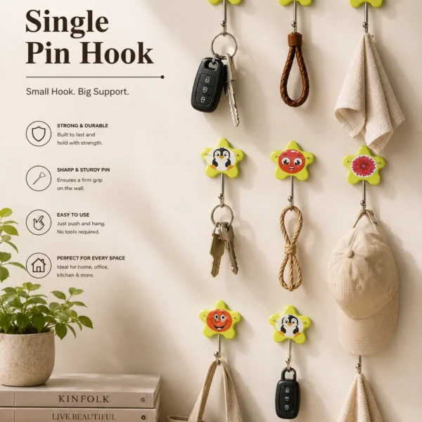SINGLE PIN HOOK STAR SERIES