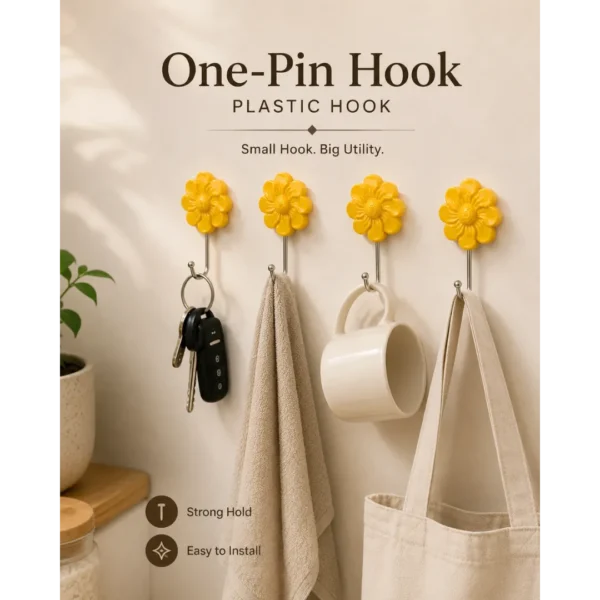SINGLE PIN HOOK FLOWER SERIES