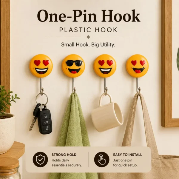 SINGLE PIN HOOK SMILEY SERIES